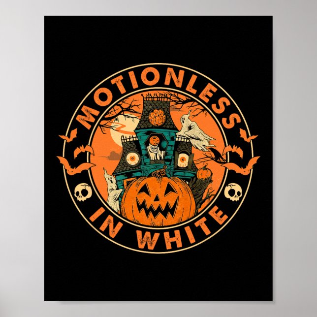 Halloween Pumpkin Beängstigend Fun Motionlesses in Poster (Vorne)