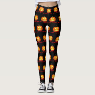 Halloween Pumpkin Beängstigend Niedliches Muster O Leggings