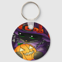 Halloween Pumpkin Black Hexenkatze