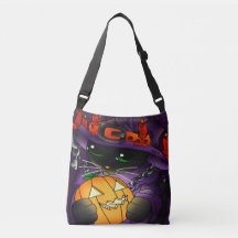 Halloween Pumpkin Black Hexenkatze