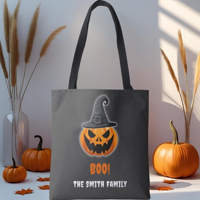 Halloween Pumpkin "BOO" - Personalisierter Name Tasche (Von Creator hochgeladen)
