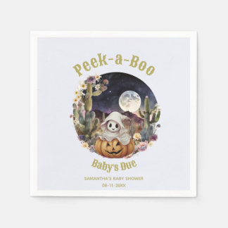 Halloween Pumpkin Boom Babydusche Serviette