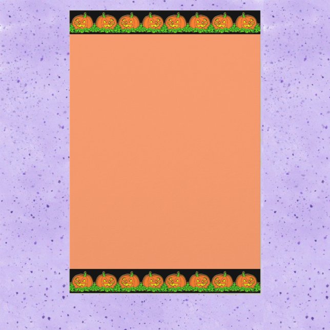 Halloween Pumpkin Border Briefpapier (Von Creator hochgeladen)