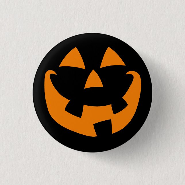Halloween Pumpkin Button (Vorderseite)