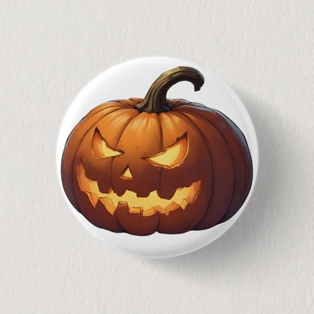 Halloween Pumpkin Button (Vorderseite)