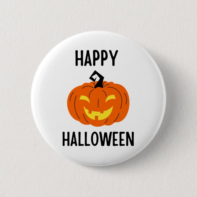 Halloween Pumpkin Button (Vorderseite)