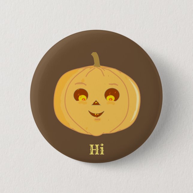 Halloween Pumpkin Button (Vorderseite)
