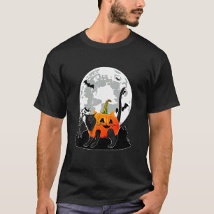 Halloween Pumpkin Ca für Männer Vollmond Hallowen T-Shirt