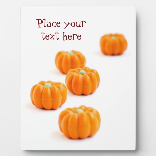 Halloween pumpkin candy fotoplatte (Vorderseite)