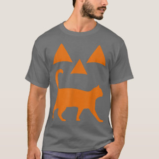 Halloween Pumpkin Cat Jackolantern Anzug T-Shirt