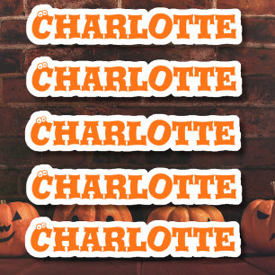 Halloween Pumpkin Color Name Sticker