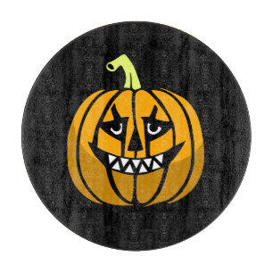 Halloween Pumpkin Cutting Board Schneidebrett