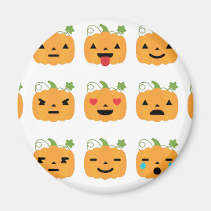 halloween pumpkin emojis magnet
