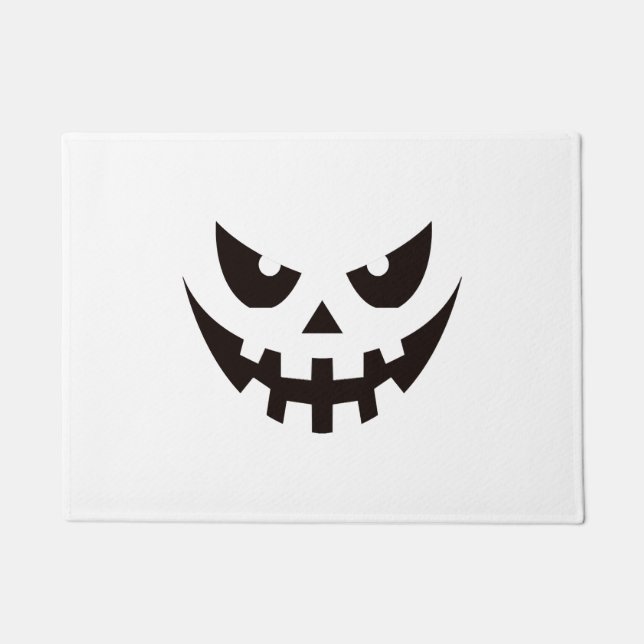 Halloween Pumpkin Face Fußmatte (Vorderseite)