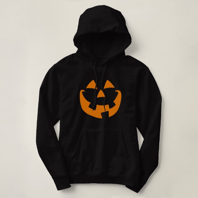 Halloween Pumpkin Face Hoodie (Design vorne)