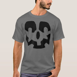 Halloween Pumpkin Face Jack o' lantern Lazy Costum T-Shirt