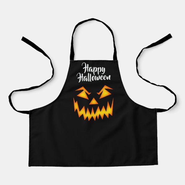 Halloween Pumpkin Face Schürze (Vorderseite)