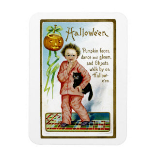Hallowe'en Pumpkin Faces Magnet