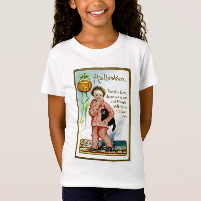 Hallowe'en Pumpkin Faces T-Shirt (Vorderseite)
