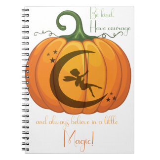 Halloween Pumpkin Fairy Design Notizblock