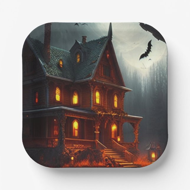 Halloween/Pumpkin/Fall Pappteller (Vorderseite)