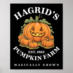 Halloween Pumpkin Farm Magisch erbaut Poster