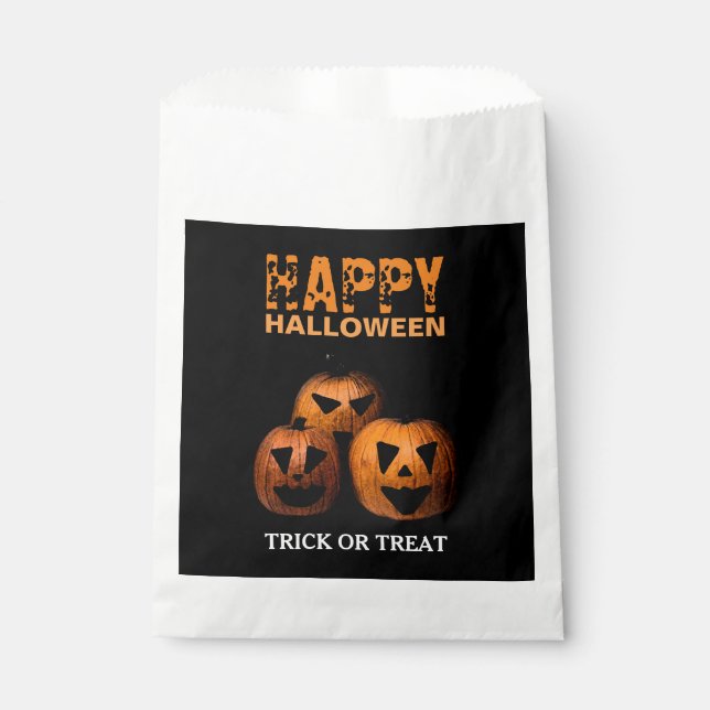 Halloween Pumpkin Favor Bags Geschenktütchen (Vorderseite)