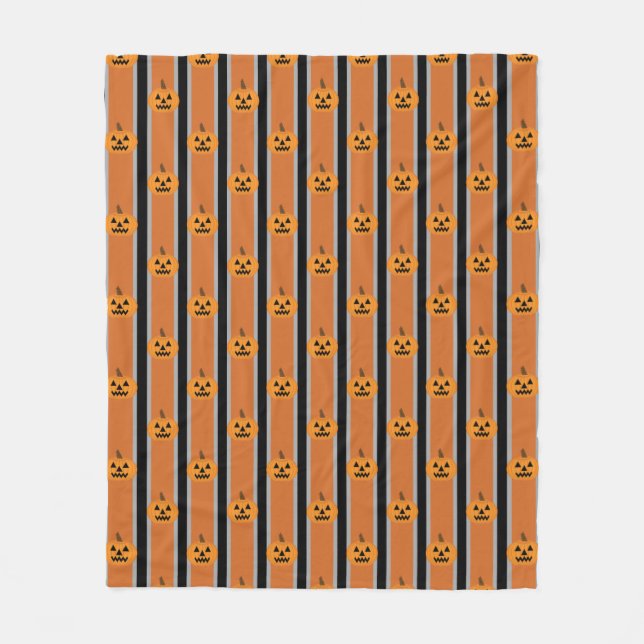 Halloween Pumpkin Fleecedecke (Vorderseite)