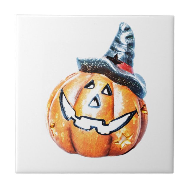 Halloween Pumpkin Fliese (Vorderseite)