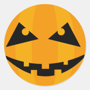 Halloween Pumpkin-Geschenk-Tag Runder Aufkleber