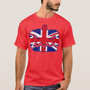 Halloween Pumpkin Gewerkschaft Flag Großbritannien T-Shirt