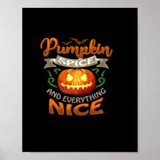 Halloween Pumpkin Gewürz Alles Nette Jack-O'-La Poster