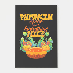 Halloween Pumpkin Gewürz und alles Gute Post-it Klebezettel