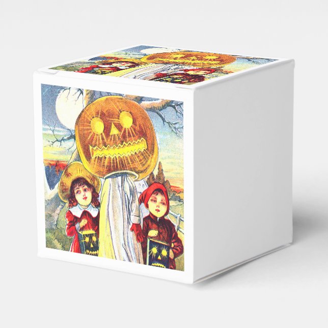 Halloween Pumpkin Ghost Geschenkschachtel (Vorderseite)