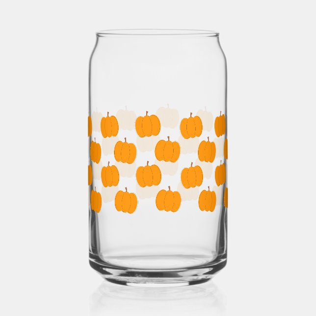 Halloween Pumpkin Glass Can Halloween Drinkware (Recto)