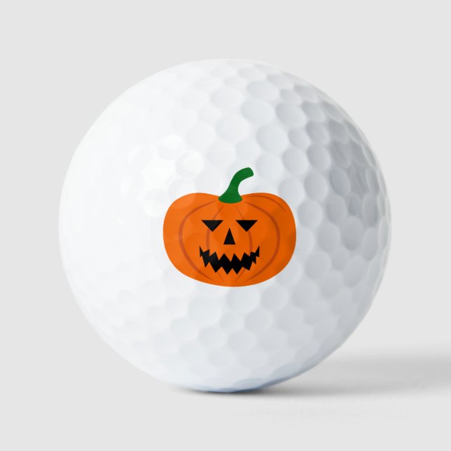 Halloween Pumpkin Golf Balls Golfball (Vorderseite)