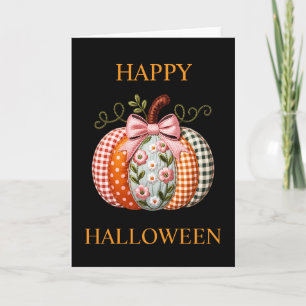 Halloween Pumpkin Greetings Card im Landstil Karte