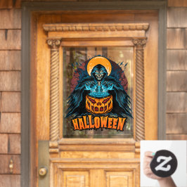 Halloween Pumpkin Grim Sensenmann Fensteraufkleber