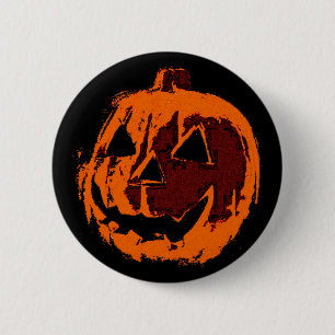 Halloween Pumpkin - Grunge Stil + Ihre Ideen Button