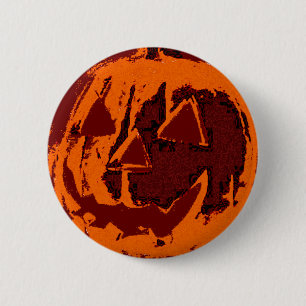 Halloween Pumpkin - Grunge Stil + Ihre Ideen Button