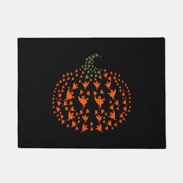 Halloween Pumpkin Halloween Ghost Pumpkin Fußmatte (Vorderseite)