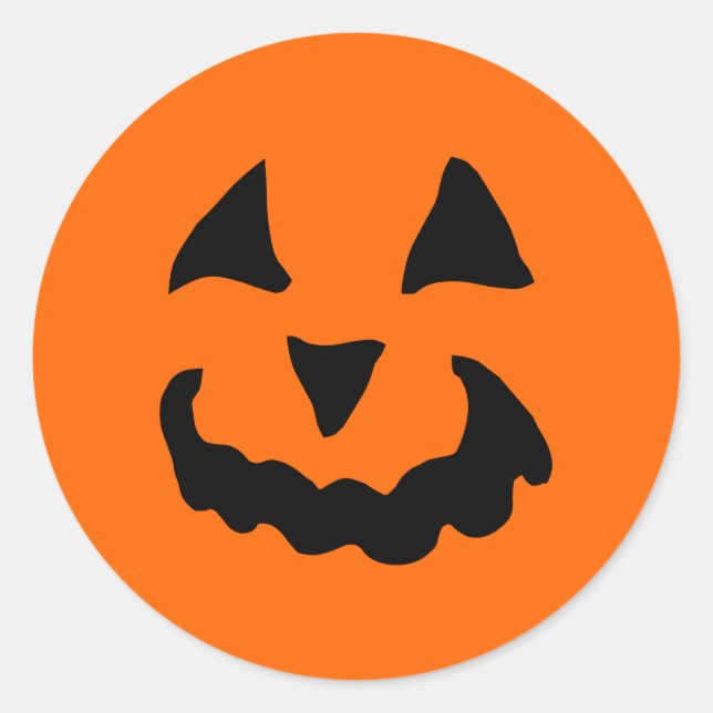 Halloween Pumpkin Halloween Runder Aufkleber (Vorderseite)