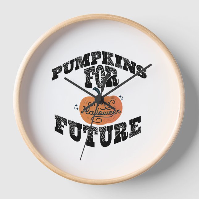 Halloween Pumpkin Halloween Uhr (Vorderseite)