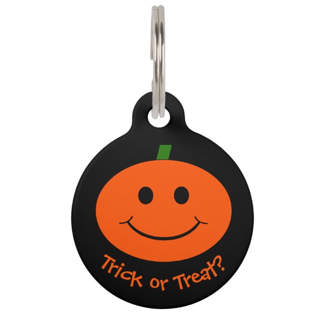 Halloween Pumpkin Haustiermarke (Vorderseite)