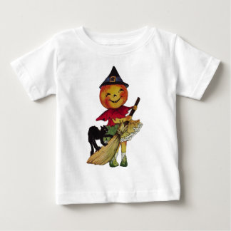 Halloween Pumpkin Head Hexenkid's Long Sleeve Oben Baby T-shirt