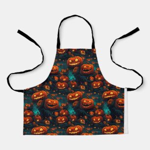Halloween Pumpkin Head Pattern Schürze