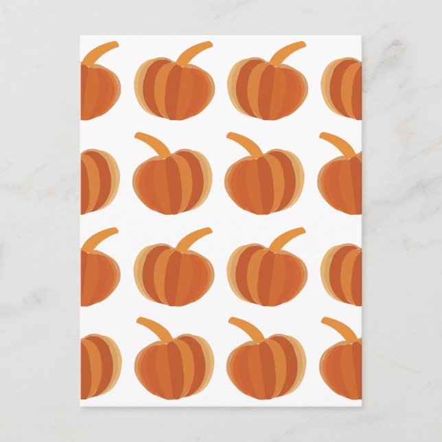 Halloween Pumpkin Herbst Postkarte (Vorderseite)