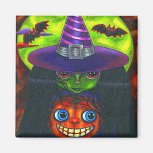Halloween Pumpkin Hexenmagnet Magnet