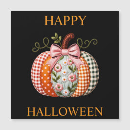 Halloween Pumpkin Holiday Magnet Card