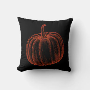 Halloween Pumpkin Illustration Kissen